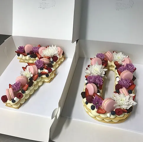 Stacked Biscuit Cake - Two digit/ Letter Large